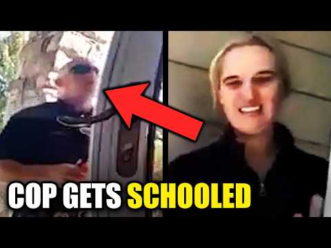 Cocky Cop Gets SHUT DOWN By Woman He Came To Intimidate
