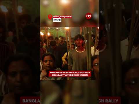 Dhaka: Bangladeshi Students Stage Torch Rally in Solidarity With Indian Protesters