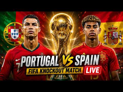 ð´Portugal vs Spain LIVE | Cristiano Ronaldo vs Lamine Yamal | FIFA World Cup 2026 R16 Knockout