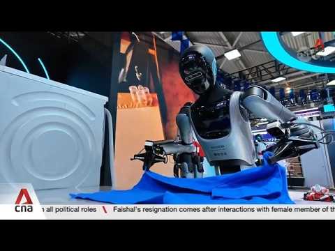 From laundry to retail: Humanoid robots shine at China's World AI Conference