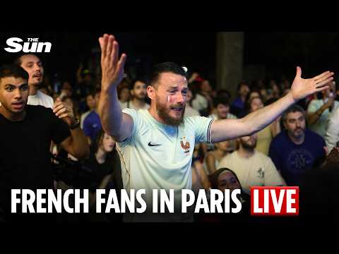 LIVE: French fans take to the streets in Paris after team destroyed by Spain in World Cup semi-final
