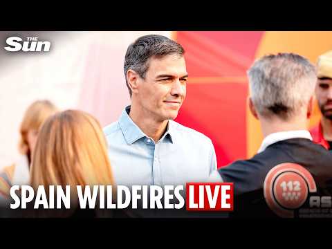 LIVE: Spain's Sanchez visits wildfire sites after national emergency declared