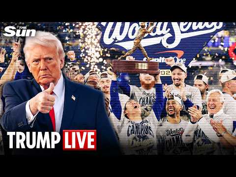 LIVE: Trump welcomes the Los Angeles Dodgers to the White House