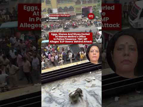 Mahua Moitra Alleges BJP Workers Attacked Krishnanagar Office; Eggs, Stones & Shoes Hurled