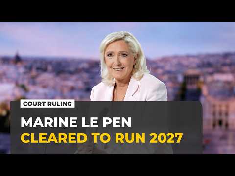 Marine Le Pen conviction: Far-right leader still cleared to run for presidency
