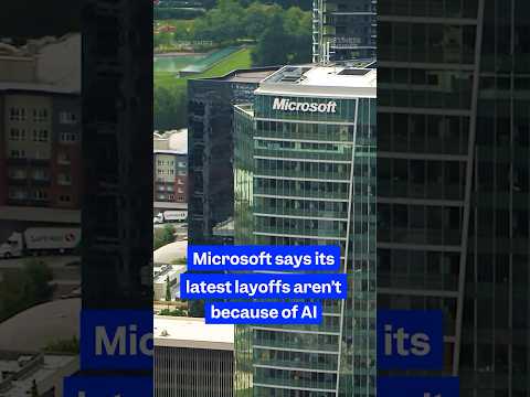 Microsoft laid off nearly 5,000 employees. It says AI isn't the reason. #Microsoft #tech #AI