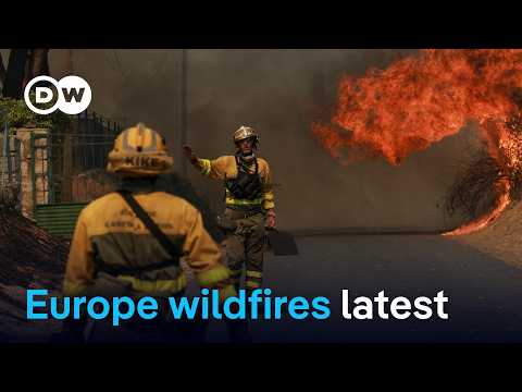 More than 80,000 forced to evacuate as fires rage across France and Spain | DW News