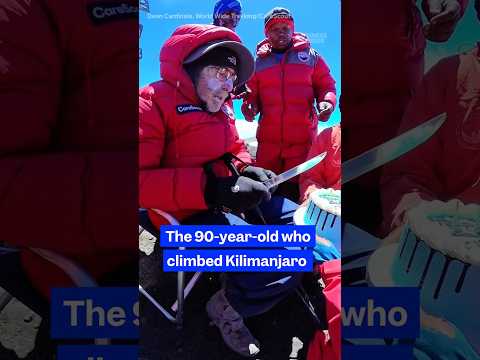 Mount #Kilimanjaro was no match for this 90-year-old. #longevity #wellness #health