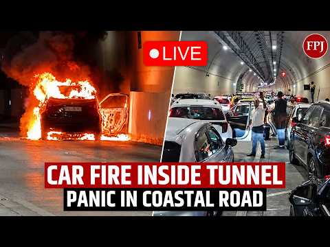 Mumbai Coastal Road: Moving Car Bursts Into Flames Inside Tunnel | Panic Ensues