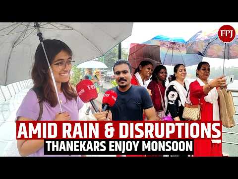 Mumbai Rains: Thanekars Enjoy the Monsoon as Waterlogging Eases Near Thane Station