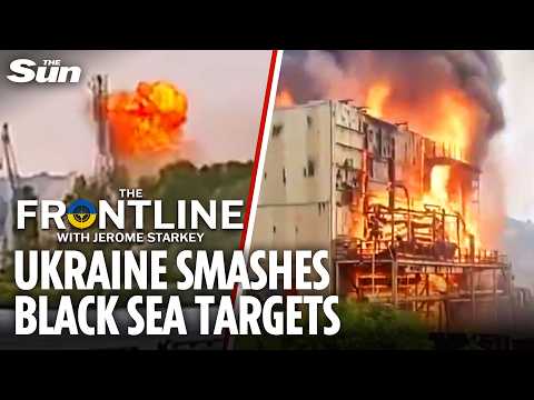 Scores of Russian ships blitzed off Crimea as Ukraine begins amphibious assault of occupied land