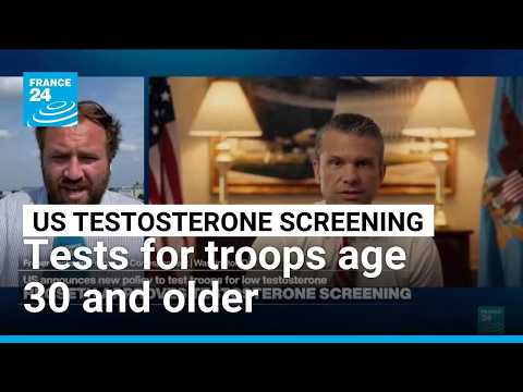 US Defense Secretary Pete Hegseth announces testosterone screening for US troops • FRANCE 24