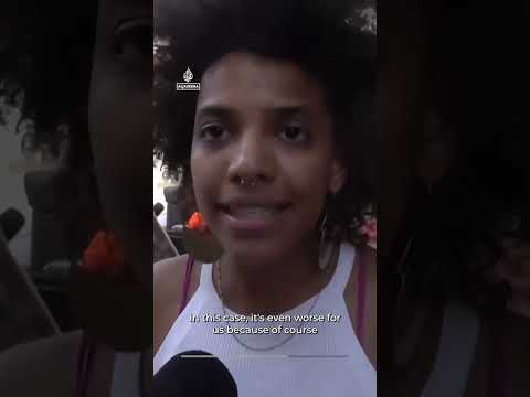 Venice protesters rally against US ambassadorâs superyacht tour | AJ #shorts