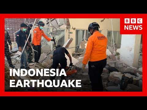 At least 20 dead after 7.7-magnitude earthquake strikes Indonesia | BBC News