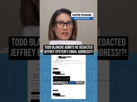 Blanche ADMITS He REDACTED Jeffrey Epstein From The Files!?