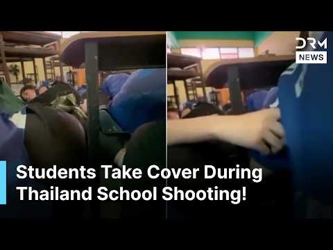 Eyewitness Video Shows Students Taking Cover During Thailand School Shooting | DRM News | AB1Z