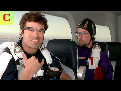 Google Demos Google Glass in 2012 by Jumping Out of a Plane | CNET Archives