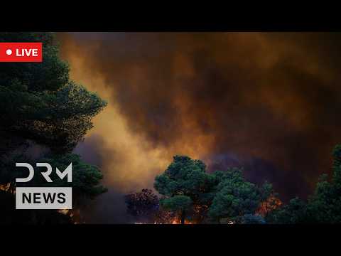 Greece Wildfire: Wildfire Rages in Chaidari West of Athens as Emergency Crews Battle Fire | AL1G
