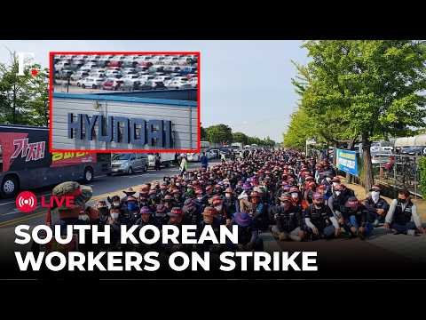 HYUNDAI UNION PROTEST LIVE: South Korean Hyundai Motor Union Workers Go on Strike Over Wages