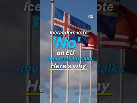 Iceland's voters reject new talks on joining EU | DW News