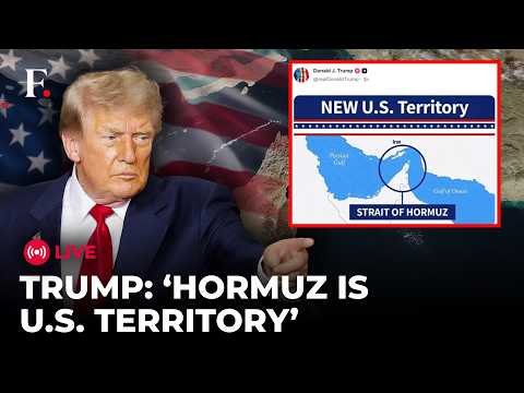 IRAN WAR LIVE: Trump Releases Map Marking Hormuz as'New US Territory' | Iran Says Strait is Closed