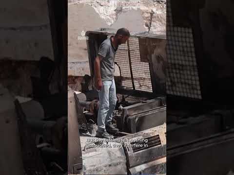 Israeli settlers set fire to heavy machinery at West Bank quarry