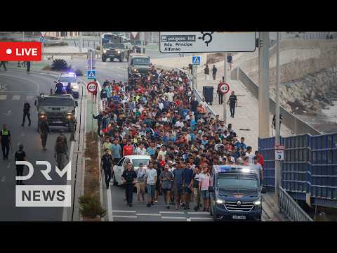 LIVE: Ceuta Border Crisis as Migrants Gather on Beach and Spanish Security Responds | AC1B