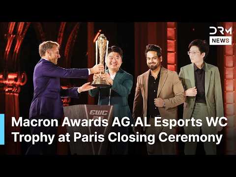 Macron Presents Esports World Cup 2026 Club Championship Trophy to AG.AL | AD1N