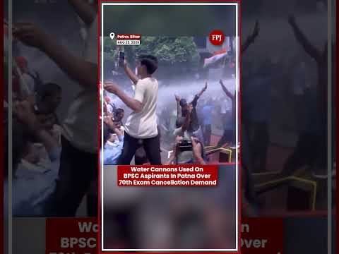Patna Protest Intensifies As Police Use Water Cannons On BPSC Students
