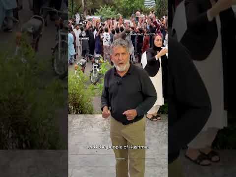 Protesters detained at rally in support of Pakistan-administered Kashmir | AJ #shorts
