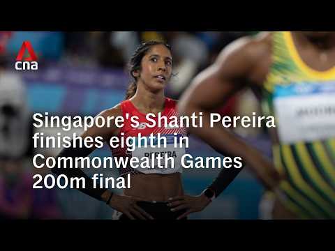 Singapore's Shanti Pereira finishes eighth in Commonwealth Games 200m final