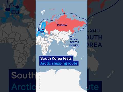 South Korea launches first-ever container ship through an Arctic route | DW News