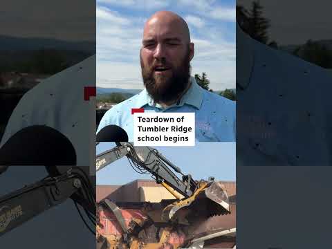 Teardown of Tumbler Ridge school begins