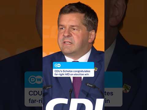 CDU's Schulze congratulates far-right AfD on election win | DW News
