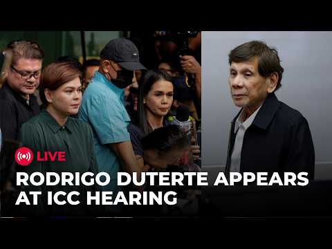 Duterte LIVE: Former Philippines President Rodrigo Duterte Appears in Person At ICC for First Time