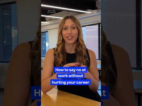How to say no at work when you're already at capacity. #careeradvice #burnout #worklifebalance