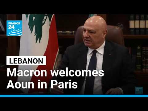 Lebanon: Emmanuel Macron welcomes Joseph Aoun to Paris for Middle East talks • FRANCE 24 English