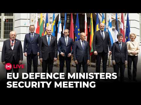 LIVE: EU Defence Ministers Arrive in Brussels for Key Security Meeting