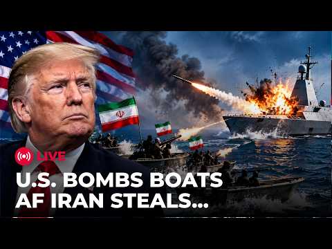 LIVE: Iranian Boats Target US Drone Ship; Trump’s Forces Fire Back | US IRAN WAR