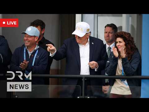 LIVE: US President Donald Trump Attends Amgen Irish Open at Doonbeg | DRM News | AC1G