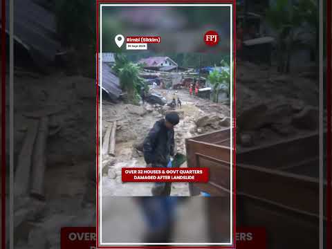 Massive Landslide In Sikkim Rimbi Village | 32 Homes Damaged, Evacuations Underway