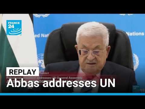 REPLAY: Palestinian president Abbas addresses UN General Assembly • FRANCE 24 English
