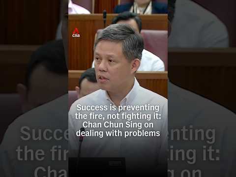 Success is preventing the fire, not fighting it: Chan Chun Sing on dealing with problems