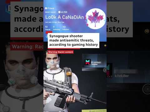Synagogue shooter made antisemitic threats, according to gaming history
