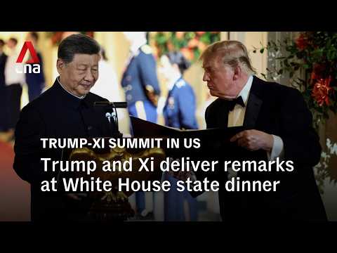 Trump and Xi deliver remarks at White House state dinner