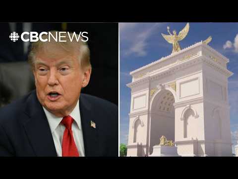 Trump says planned triumphal arch will house drones, snipers