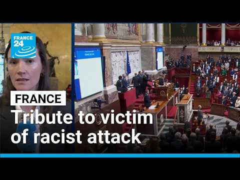 France: Lawmakers hold a minute of silence for Pengo Bossio Wangi, victim of racist attack