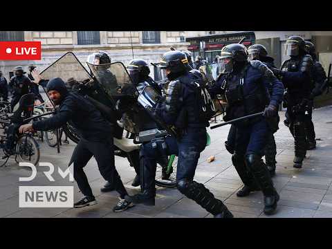 France Protests LIVE: Debris & Burnt Vehicles Clear-Up Begins in Central Paris | AM1G