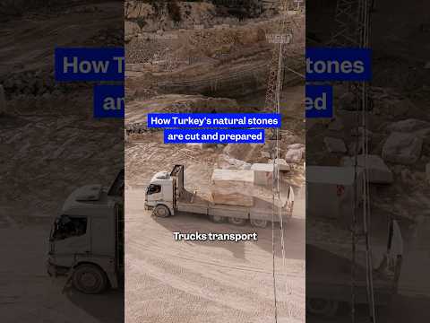How a #Turkish factory turns #Quarry #stone into polished #tiles and slabs