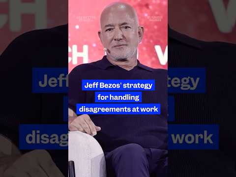 Jeff Bezos has a strategy for handling disagreements at work. Here's how it works. #careeradvice